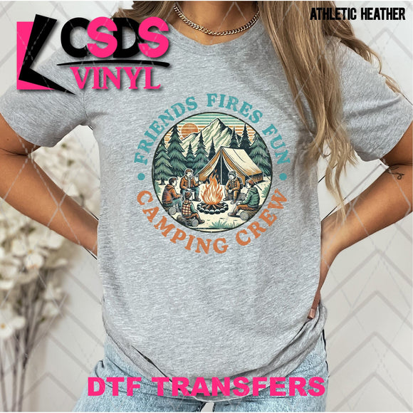 DTF Transfer -  DTF012407 Friends Fires Fun Camping Crew