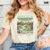 DTF Transfer -  DTF012408 Wander Often Wonder Always