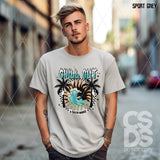 DTF Transfer -  DTF012419 Chill Out & Catch Waves