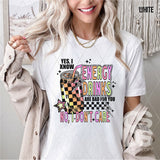 DTF Transfer -  DTF012421 Energy Drinks are Bad for You Single Color