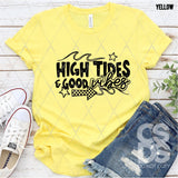 DTF Transfer -  DTF012423 High Tides & Good Vibes Single Color
