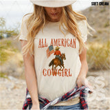 DTF Transfer -  DTF012442 All American Cowgirl