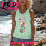 DTF Transfer - DTF012476 Preppy Seahorse
