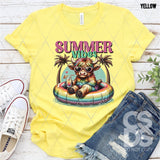 DTF Transfer - DTF012477 Summer Vibes Floating Cow