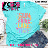 DTF Transfer - DTF012486 Sun Shine Lake Time