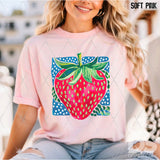 DTF Transfer -  DTF012506 Preppy Strawberry