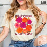 DTF Transfer - DTF012535 I will Praise Him in Every Season