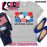 DTF Transfer - DTF012544 Floral American Mama