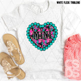 DTF Transfer - DTF012548 Mini Turquoise Heart