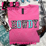 DTF Transfer - DTF012550 Howdy Cow Print