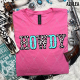 DTF Transfer - DTF012550 Howdy Cow Print