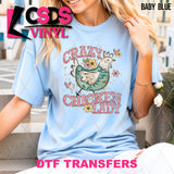 DTF Transfer - DTF012556 Crazy Chicken Lady