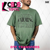 DTF Transfer - DTF012559 I'd Rather be Farming