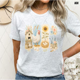 DTF Transfer - DTF012561 Chicken Image Stripes