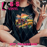 DTF Transfer - DTF012564 Watercolor Farm and Tractor