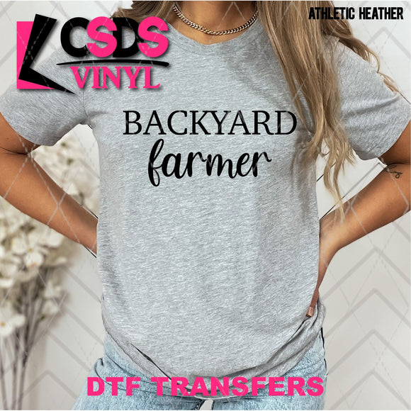 DTF Transfer - DTF012581 Backyard Farmer Single Color