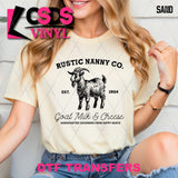 DTF Transfer - DTF012584 Rustic Nanny Co Single Color
