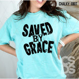 DTF Transfer - DTF012593 Saved By Grace Single Color