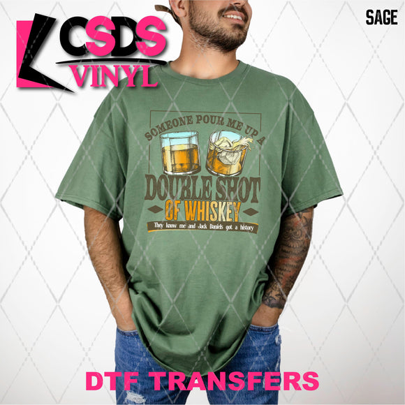 DTF Transfer - DTF012594 Double Shot of Whiskey