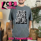 DTF Transfer - DTF012596 Jesus Saved My Life