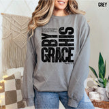DTF Transfer - DTF012598 By His Grace Single Color