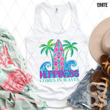 DTF Transfer - DTF012606 Happiness Comes in Waves