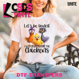 DTF Transfer - DTF012625 I was Crazy before the Chickens