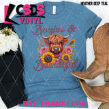 DTF Transfer - DTF012629 Boujee & Beautiful Cow