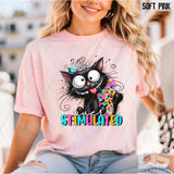 DTF Transfer - DTF012632 Over Stimulated Cat