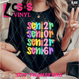 DTF Transfer - DTF012640 Senior 2026 Stacked Word Art