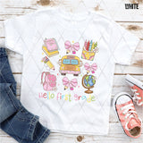 DTF Transfer - DTF012642 School Bus Coquette Grid Grade Set