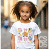 DTF Transfer - DTF012642 School Bus Coquette Grid Grade Set