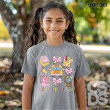 DTF Transfer - DTF012642 School Bus Coquette Grid Grade Set