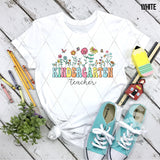 DTF Transfer - DTF012643 Floral Teacher Grade Set