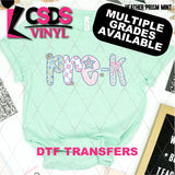 DTF Transfer - DTF012645 Pastel Floral Grade Set