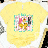 DTF Transfer - DTF012646 Back to School Pencil Bow Grade Set