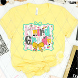 DTF Transfer - DTF012646 Back to School Pencil Bow Grade Set