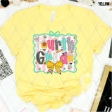 DTF Transfer - DTF012646 Back to School Pencil Bow Grade Set