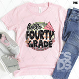 DTF Transfer - DTF012648 Hello Pink Round Grade Set