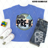 DTF Transfer - DTF012649 Hello Blue Round Grade Set