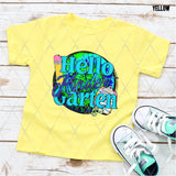 DTF Transfer - DTF012650 Hello Tie Dye Blue Grade Set