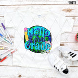 DTF Transfer - DTF012650 Hello Tie Dye Blue Grade Set