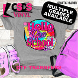 DTF Transfer - DTF012651 Hello Tie Dye Pink Grade Set