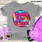 DTF Transfer - DTF012651 Hello Tie Dye Pink Grade Set