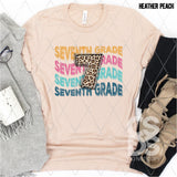 DTF Transfer - DTF012657 Leopard Stacked Word Art Grade Set