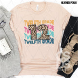 DTF Transfer - DTF012657 Leopard Stacked Word Art Grade Set