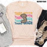 DTF Transfer - DTF012657 Leopard Stacked Word Art Grade Set