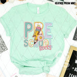 DTF Transfer - DTF012660 School Rocks Girl Faux Embroidery Grade Set