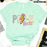 DTF Transfer - DTF012660 School Rocks Girl Faux Embroidery Grade Set