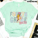 DTF Transfer - DTF012660 School Rocks Girl Faux Embroidery Grade Set